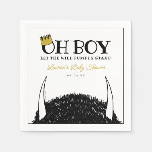 O jongen   Laat de wilde braspartij beginnen Baby  Servet