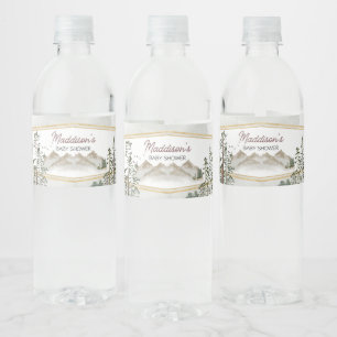 O jongen, laat het avontuur beginnen Baby Shower Waterfles Etiket