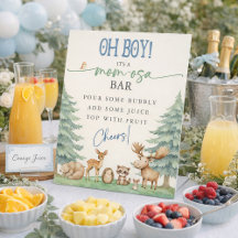 O jongen Mom-osa Bar bosdieren babyfeestje