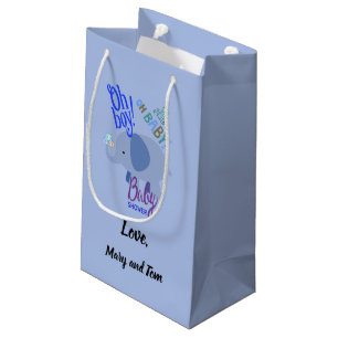 O Jongen! O Baby! Blauwe Olifant Baby Shower Klein Cadeauzakje