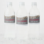 O, jongen! Sluiting en blauwe plaid Waterfles Etiket (Flessen)