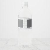 O, jongen! Sluiting en blauwe plaid Waterfles Etiket (Achterkant)