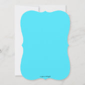 O Jongen Snor Ba Shower Uitnodiging / Blauw (Achterkant)