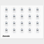 O Jongen Snor Baby Shower Stickers (Vel)