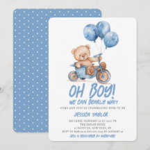 O Jongen Teddybeer Jongen Blauwe Beer Kan bijna ni