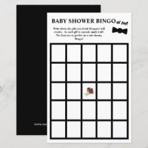 O jongen! Tuxedo Baby Shower Bingo