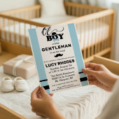 O jongen! Uitnodiging voor babyshower