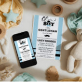 O jongen! Uitnodiging voor babyshower