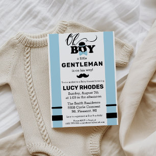 O jongen! Uitnodiging voor babyshower