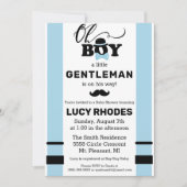 O jongen! Uitnodiging voor babyshower (Voorkant)