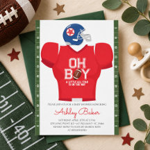 O, jongen! Voetbaltrui Baby Shower