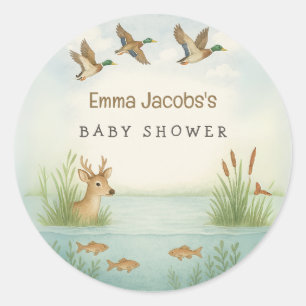O Jongen! Woodland Baby Shower Stickers