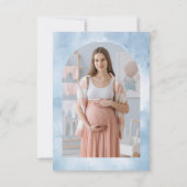O Jongens Baby Shower Bedankkaart (Achterkant)