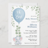 O Jongens Baby Shower Kaart (Voorkant)
