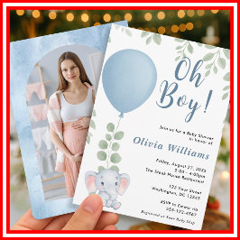 O Jongens Baby Shower Kaart