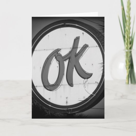 O.K. Notecard Kaart (Voorkant)