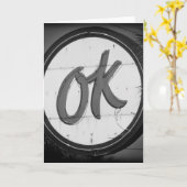 O.K. Notecard Kaart (Gele Bloem)