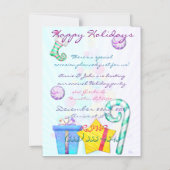 O Kerst Wispelturigheid Folk Art Magnetische Uitnodiging (Voorkant)