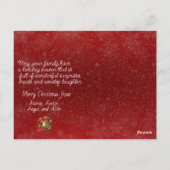 "O, kerstbij, o, kerstbij." Briefkaart (Achterkant)