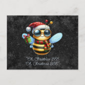 O, kerstbij, oh, kerstbij vriendelijke bij briefkaart (Voorkant)