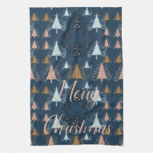 O kerstbomen (blauw)