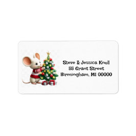 O’Kerstboom Adreslabels Etiket