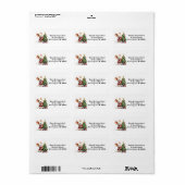 O’Kerstboom Adreslabels Etiket (Full Sheet)