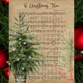 O Kerstboom Bladmuziek Tissuepapier