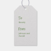 O Kerstboom  cadeau Label Cadeaulabel (Achterkant)