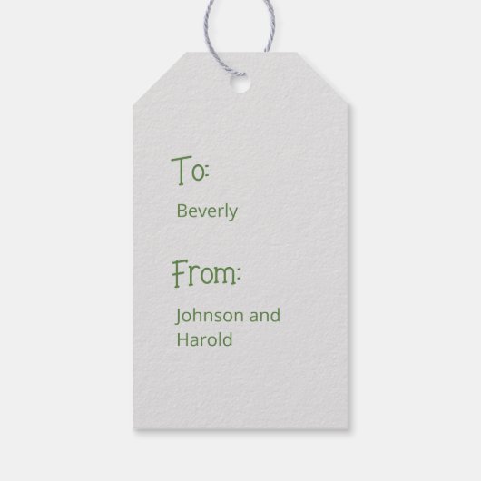 O Kerstboom  cadeau Label Cadeaulabel (Achterkant)