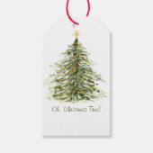 O, Kerstboom  Cadeaulabel (Voorkant)