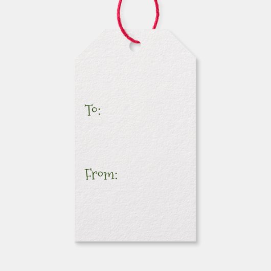 O, Kerstboom  Cadeaulabel (Achterkant)