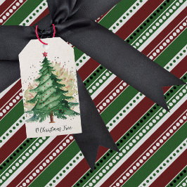 O Kerstboom  Cadeaulabel