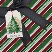 O Kerstboom  Cadeaulabel