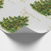 O kerstboom Cadeaupapier (Hoek)