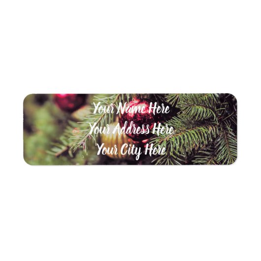 O kerstboom etiket (Voorkant)