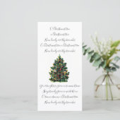 O Kerstboom Kerstmis Feestdagenkaart (Staand voorkant)