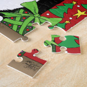O kerstboom legpuzzel (Zijkant)