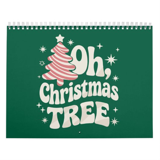 O Kerstboom Licht Prettig Kerstfeest Kerstmis Kalender (Hoes)