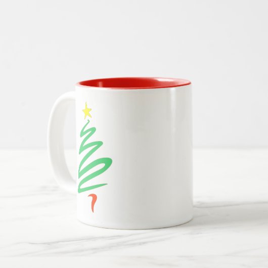 O Kerstboom Mok (Voorkant links)