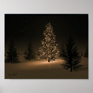 O kerstboom poster