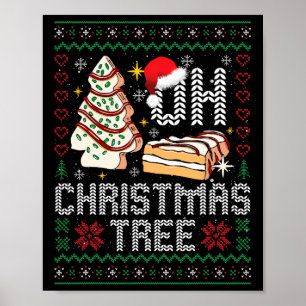 O Kerstboom Taarten Debbie Becky Jen Taart Lelijk Poster