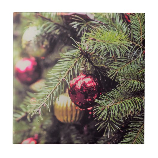 O kerstboom tegeltje (Voorkant)