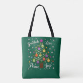 O, Kerstboom Tote Bag (Achterkant)