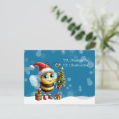 "O, Kerstmis BEE, O, Kerstmis BEE" Briefkaart (Staand voorkant)
