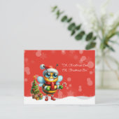 "O, Kerstmis BIJ, O, Kerstmis BIJ" Briefkaart (Staand voorkant)