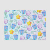 O Kerstmis Whimsey Folk Art Tissuepapier (Voorkant)