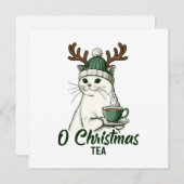 O Kerstthee Feestdagenkaart (Voorkant / Achterkant)