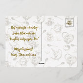 O Kerstthee!  O Kerstthee! Folie Feestdagenkaart (Achterkant)