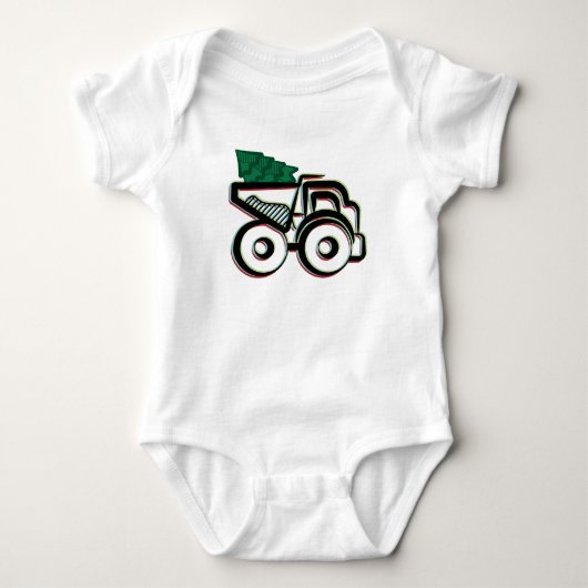 O Kersttruck Romper (Voorkant)